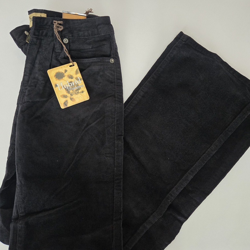NWT Hybrid & Company Black Corduroy Bootcut Pants - Size 1